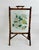 Antique Victorian Bamboo and Hand-Painted Glass Fire Screen, C,1890s For Sale In Los Angeles - Image 6 of 9