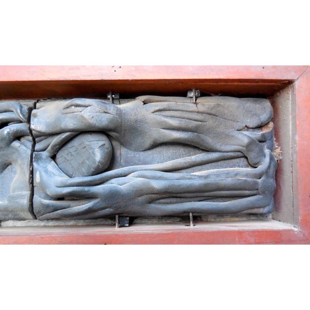 Sculpture Materials Architectural Ceramic Relief Frieze, 1975 For Sale - Image 7 of 7