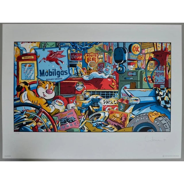 Stephan Colman Billy the cat, 1997 screen printing Author's copy signed by Colman Screenprint from the universe of Billy...