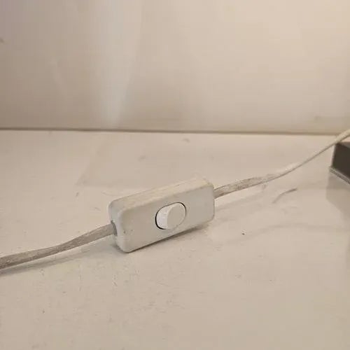 Ivory White Table Lamp attributed to Jean Claude Mahey, 1975 For Sale - Image 6 of 9