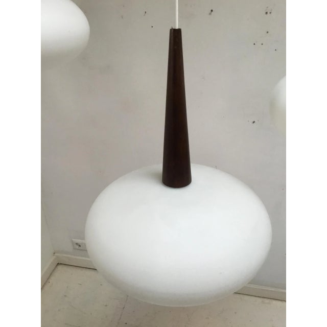 Dutch Pendant Lamps by Louis C. Kalff for Philips, 1960s, Set of 3 For Sale - Image 9 of 9