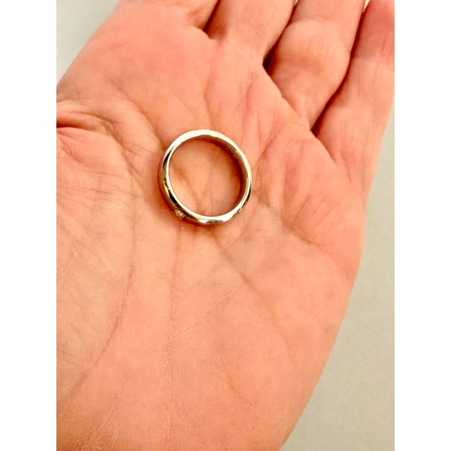 Platinum Van Cleef & Arpels Platinum Diamond Band, Size 5.5 For Sale - Image 8 of 12