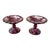 Antique Moser Bohemian Glass Ruby Candy Bowls- a Pair For Sale