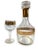Culver Ltd. Morphew Abode 1960s Culvar 22k Gold Hollywood Regency Wine Glasses & Decanter Set With Carrier- 8 Pieces For Sale - Image 4 of 11