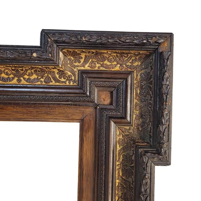 Frame with lugs, carved wood, Alfonsine style, early 20th century - Spain Material: Carved wood Style: Alfonsine Period:...