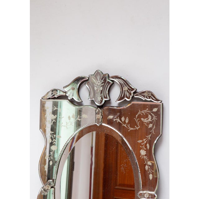 Vintage Venetian Birds Mirror, 1950 For Sale - Image 11 of 12
