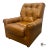 Vintage Classic Leather Traditional Style Tufted Top Grain Leather Club Chair & Ottoman For Sale - Image 9 of 12