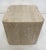 Contemporary Substantial Brutalist Natural Travertine Stone Side Table or Seat For Sale - Image 3 of 6