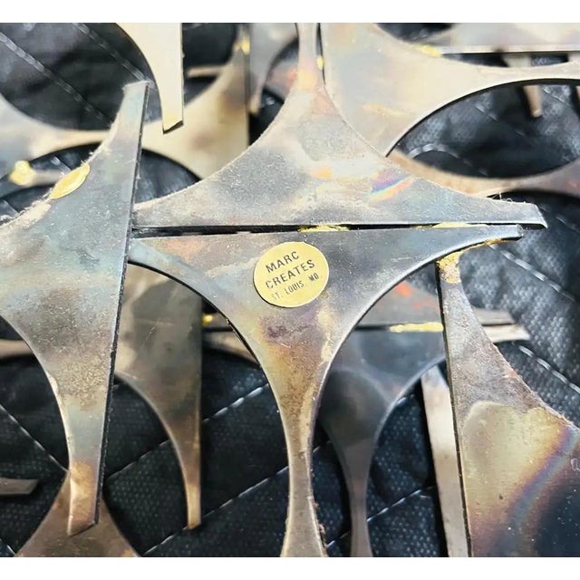 Marc Weinstein Brutalist Wall Sculpture by Marc Weinstein, Welded Steel, Circa 1970 For Sale - Image 4 of 7