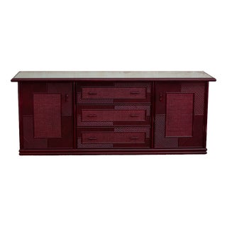 Lacquered Bamboo Sideboard, 1980s For Sale