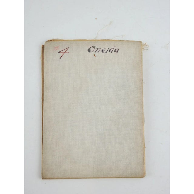 Oneida New York quadrant 1895 US Geological Survey topographical folding map on Linen. Meant to be carried while...