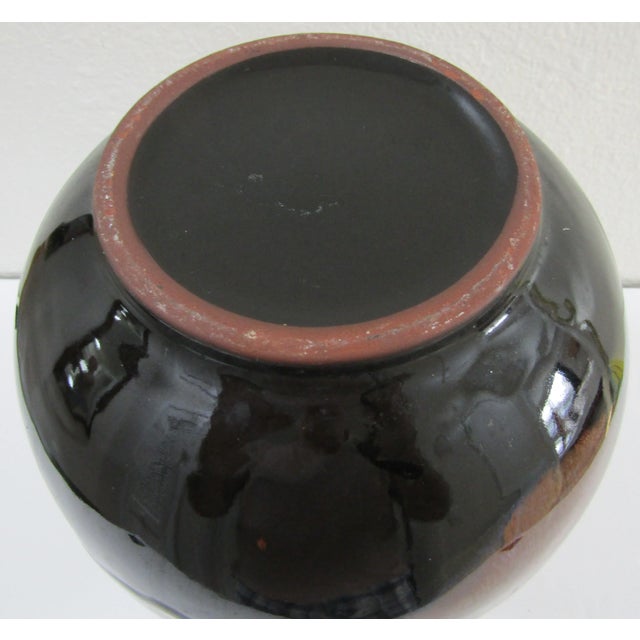 Brown 1940s Chinese Jizhou Ware Yuhuchun Vase With Double Chi-Dragon Handles For Sale - Image 8 of 9