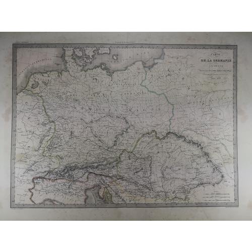 Ancient germany an original 1838 edition of a pierre m lapie map. germanie ancienne. this lapie map denotes germania magna...