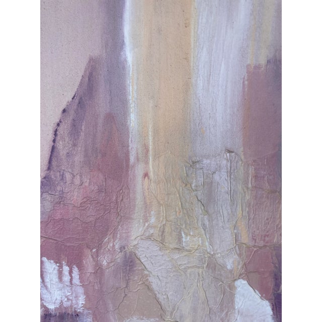Pink Large Mixed Media Art From 80's by Christine E. Alfery For Sale - Image 8 of 12