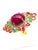 Bochic “Orient” Vintage Ruby, Emerald, Sapphire & Diamond Ring Set In 18K & Silv For Sale - Image 12 of 14