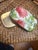 Gorgeous Large Famille Rose Chinese Shard Box. This is a vintage box that was made with an antique porcelain shard,...