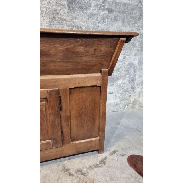Antique French Farmers Bakery Cabinet in Oak For Sale - Image 16 of 18
