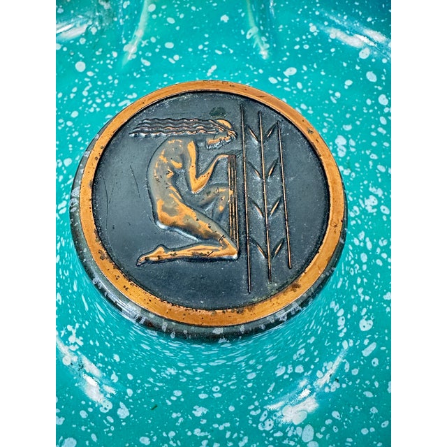 Art Deco Vintage Roseville Hyde Park Ashtray For Sale - Image 3 of 12