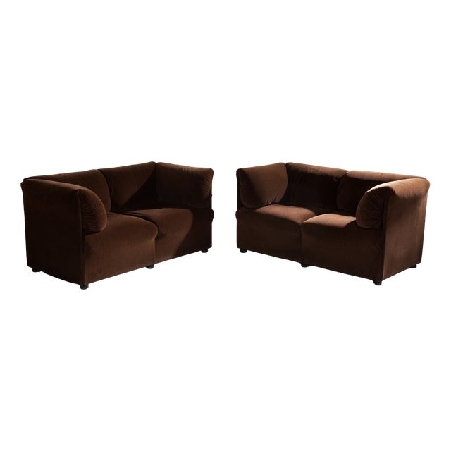 Tentazione Sofa Set by Mario Bellini for Cassina, Italy, 1970s, Set of 2 For Sale