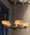 Metal Decorative Pendant Light in Bronze and Alabaster, 1950s For Sale - Image 7 of 10