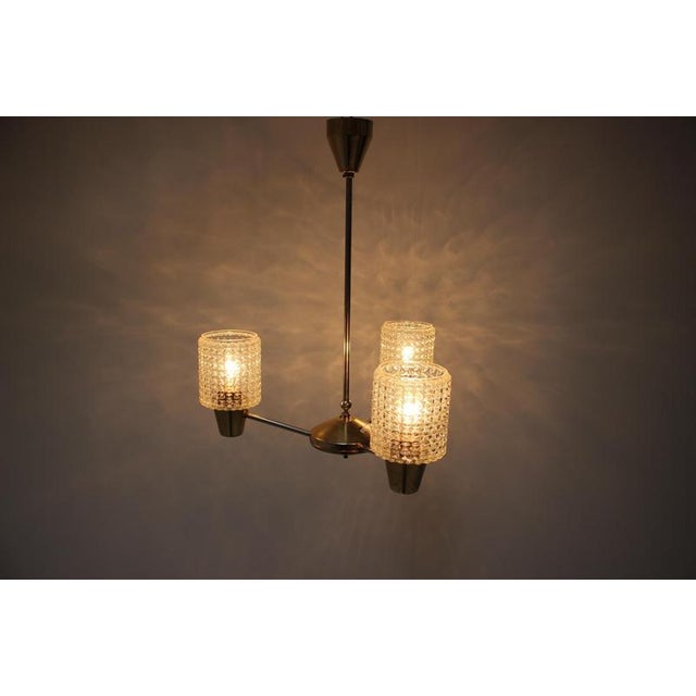 Black Chandelier attributed to Kamenicky Senov, Former Czechoslovakia, 1970s For Sale - Image 8 of 12