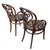 Late 19th Century Large Victorian No.4 Bent Oak Cafe Daum Style Bentwood Armchair by Thonet, Pair For Sale - Image 5 of 9