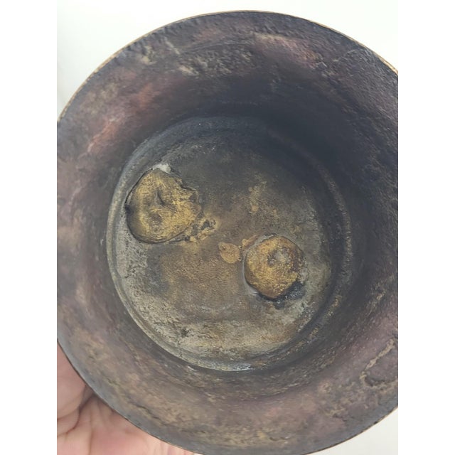 Antique French Bronze Peasant Girl Figurine c.1900 Art Nouveau 8” Statue For Sale - Image 13 of 15