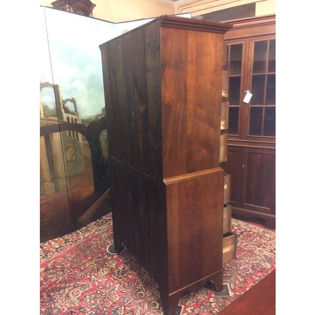 Antique Chest on Chest, Mahogany Tall Dresser For Sale - Image 10 of 14