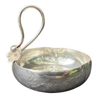 Antique James Tufts Silverplate Bon Bon Dish For Sale
