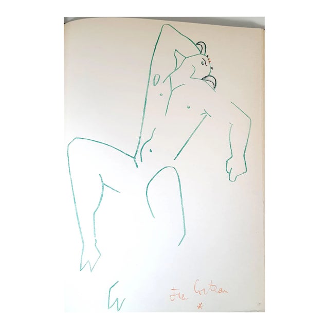Jean Cocteau - Marine Mountains - Original Lithograph 1961 For Sale