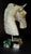 Emerald Genuine Emerald Horse Head Bust Statue Natural Gemstone For Sale - Image 8 of 11