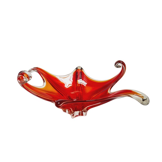 Red Decorative Bowl by Murano Mandruzzato, Italy, 1950s For Sale - Image 8 of 18