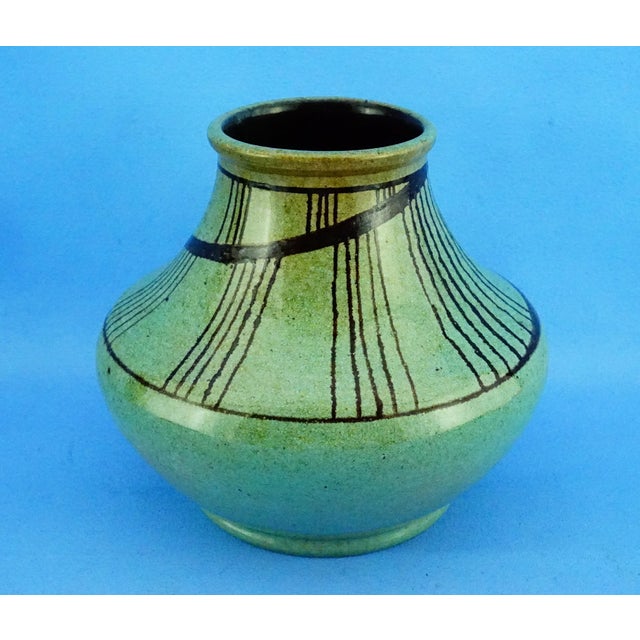 1950s Mid-Century Ceramic Vase attributed to Alessio Tasca for Istituto Statale d'Arte, Venice, Italy, 1950s For Sale - Image 5 of 18