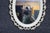 Mid 20th Century Hollywood Regency Pierced-Cut White Oval Wall Mirror For Sale - Image 5 of 5