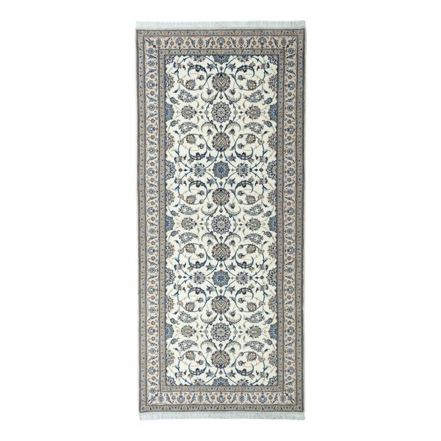 Hand-Knotted Oriental Rug in Beige For Sale