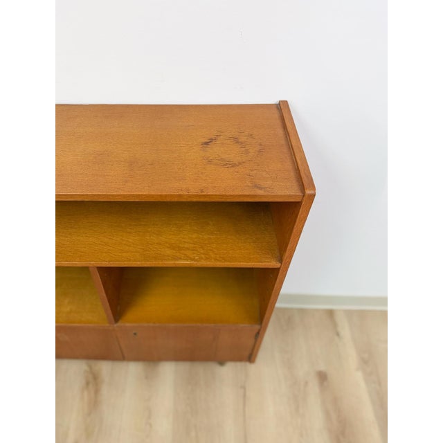 MCM Bookshelf Storage Cabinet Combo Vintage Mid-Century Modern Wood Bookshelf For Sale In Tampa - Image 6 of 10