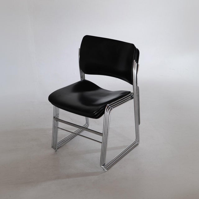 Metal 1960s 40/4 Stackable Chair by David Rowland for Gf Furniture - Modernist For Sale - Image 7 of 16