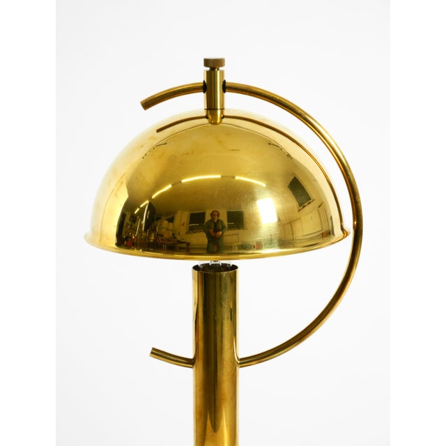 Large Vintage Brass Table Lamp from Gebrüder Cosack, 1970s For Sale - Image 13 of 18