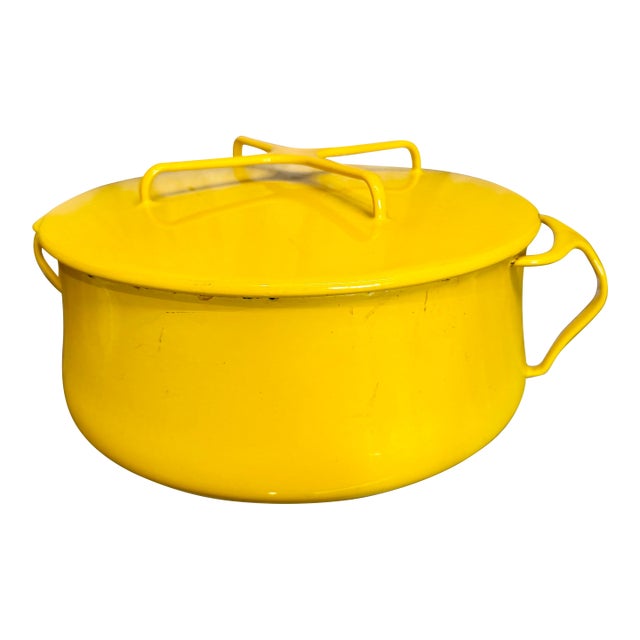1970s Jens H. Quistgaard Lidded Enamel Pot For Sale