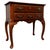 Antique English Beech and Burr Walnut Inlaid Side Table, 1900s For Sale - Image 4 of 12