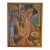 1960s Modernist Painting of Figures in a Room Titled Party Time For Sale