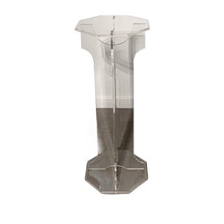 Vintage Acrylic Glass Pedestal For Sale