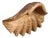 Vintage Handmade Carved Wooden Seashell Bowl, 1960s For Sale