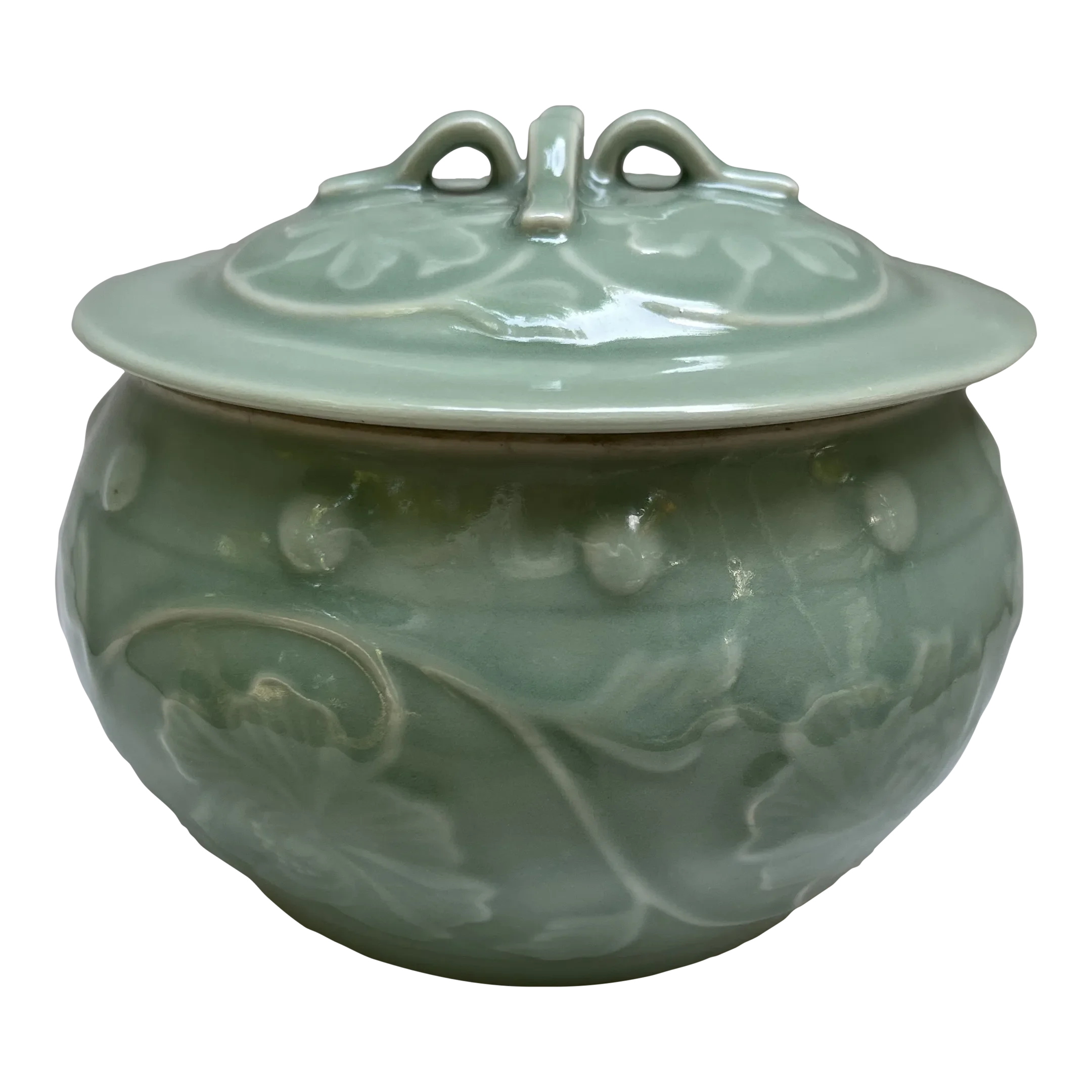 Vintage Chinese Cloisonné Decorative Enamel Lidded Floral Birds Ginger Jars A Pair
