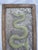 Chinese Chinese Silver Metal Relief Green Enamel Painted Dragon Panel in Wood Frame For Sale - Image 3 of 8