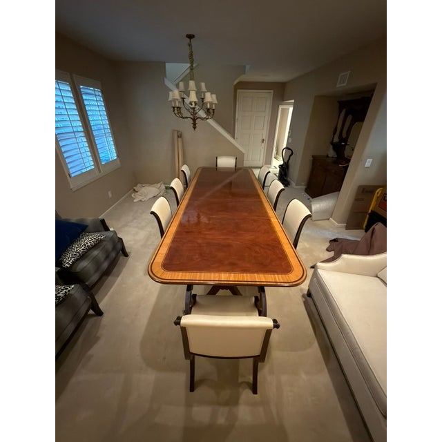 1990s Regency Dining Table and Chairs For Sale - Image 18 of 18