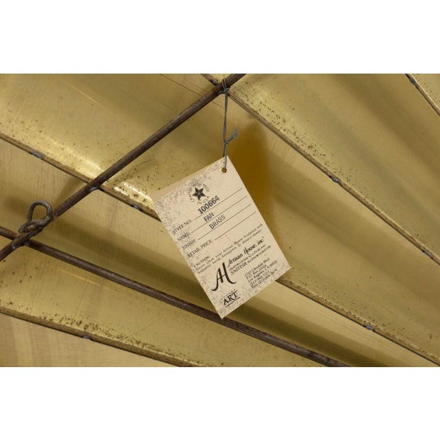 Metal Vintage Curtis Jere Signed Brass Sunrise Wall Sculpture 1989 For Sale - Image 7 of 8