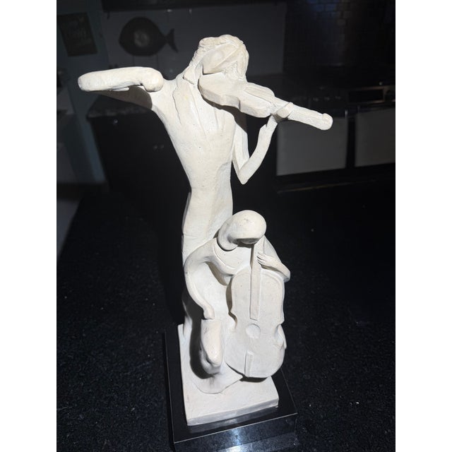 1980s Austin Productions “The Duet” Mid-Century Modern Musicians Sculpture For Sale - Image 16 of 17