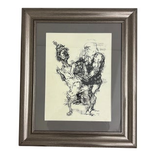 1940s Dimitri Petrov Ink Drawing 1919-1986 For Sale