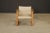 1970s Minimalist Safari Sling Lounge Chair in Natural Canvas and Solid Wood, C 1970s For Sale - Image 5 of 16